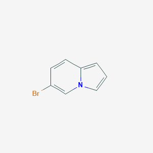 6-Bromoindolizine chemical structure (CAS 1499628-38-4)