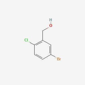 (5-Bromo-2-chlorophenyl)methanol chemical structure (CAS 149965-40-2)