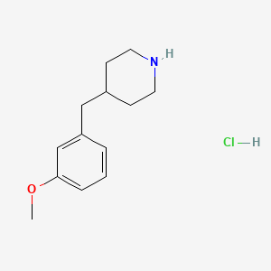 4-(3-Methoxybenzyl)piperidine hydrochloride chemical structure (CAS 149986-58-3)