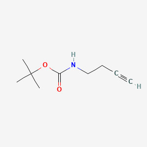 tert-Butyl but-3-yn-1-ylcarbamate chemical structure (CAS 149990-27-2)