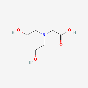 2-(Bis(2-hydroxyethyl)amino)acetic acid chemical structure (CAS 150-25-4)