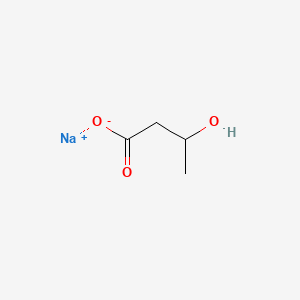 Sodium 3-hydroxybutanoate chemical structure (CAS 150-83-4)