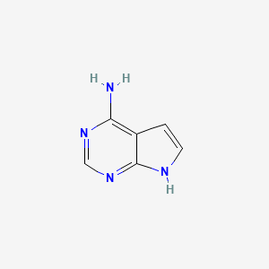 7H-Pyrrolo[2,3-d]pyrimidin-4-amine chemical structure (CAS 1500-85-2)