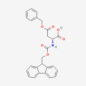 Fmoc-D-Asp(OBzl)-OH chemical structure (CAS 150009-58-8)