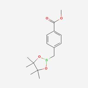 Methyl 4-((4,4,5,5-tetramethyl-1,3,2-dioxaborolan-2-yl)methyl)benzoate chemical structure (CAS 150033-80-0)