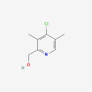 (4-Chloro-3,5-dimethylpyridin-2-yl)methanol chemical structure (CAS 150054-50-5)