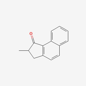 2-Methyl-2,3-dihydro-1H-cyclopenta[a]naphthalen-1-one chemical structure (CAS 150096-57-4)