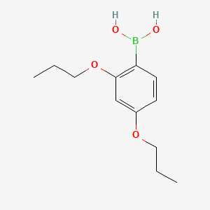 (2,4-Dipropoxyphenyl)boronic acid chemical structure (CAS 150145-25-8)