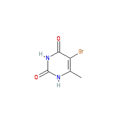 5-Bromo-6-methylpyrimidine-2,4-diol chemical structure (CAS 15018-56-1)