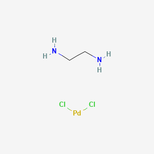Dichloro(1,2-diaminoethane)palladium chemical structure (CAS 15020-99-2)