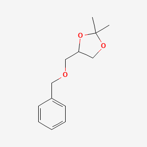 4-((Benzyloxy)methyl)-2,2-dimethyl-1,3-dioxolane chemical structure (CAS 15028-56-5)