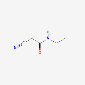2-Cyano-N-ethylacetamide chemical structure (CAS 15029-36-4)