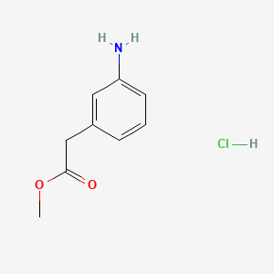 Methyl 2-(3-aminophenyl)acetate hydrochloride chemical structure (CAS 150319-83-8)