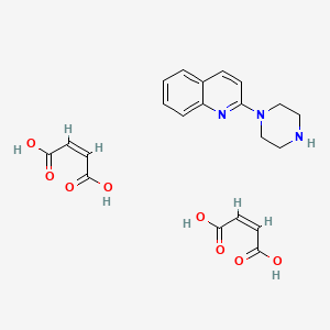 2-(Piperazin-1-yl)quinoline dimaleate chemical structure (CAS 150323-78-7)