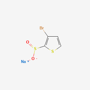 Sodium 3-bromothiophene-2-sulfinate chemical structure (CAS 1503235-05-9)