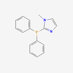 2-(Diphenylphosphanyl)-1-methyl-1H-imidazole chemical structure (CAS 150404-18-5)
