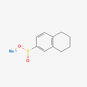 Sodium 5,6,7,8-tetrahydronaphthalene-2-sulfinate chemical structure (CAS 1504174-30-4)