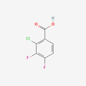 2-Chloro-3,4-difluorobenzoic acid chemical structure (CAS 150444-93-2)