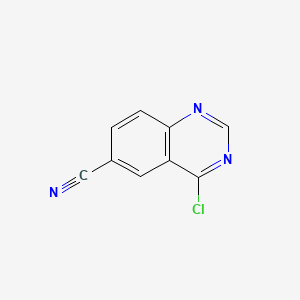 4-Chloroquinazoline-6-carbonitrile chemical structure (CAS 150449-97-1)