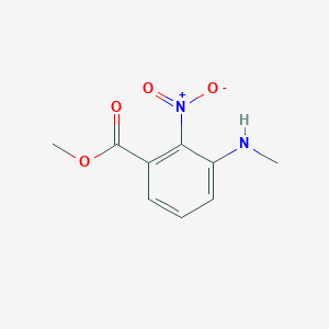 Methyl 3-(methylamino)-2-nitrobenzoate chemical structure (CAS 1504570-51-7)
