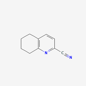 5,6,7,8-Tetrahydroquinoline-2-carbonitrile chemical structure (CAS 150459-78-2)