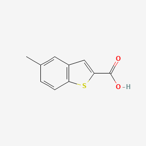 5-Methylbenzo[b]thiophene-2-carboxylic acid chemical structure (CAS 1505-62-0)
