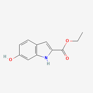 Ethyl 6-hydroxy-1H-indole-2-carboxylate chemical structure (CAS 15050-03-0)