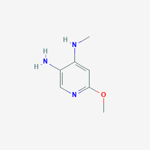 6-Methoxy-N4-methylpyridine-3,4-diamine chemical structure (CAS 1506476-48-7)