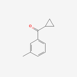 Cyclopropyl 3-methylphenyl ketone chemical structure (CAS 150668-37-4)