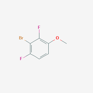 2-Bromo-1,3-difluoro-4-methoxybenzene chemical structure (CAS 1507082-29-2)