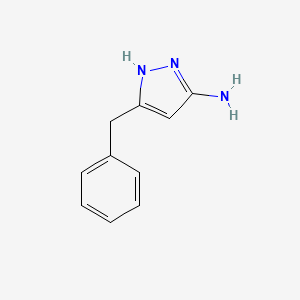 5-Benzyl-1H-pyrazol-3-amine chemical structure (CAS 150712-24-6)