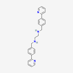 N1,N2-Bis(4-(pyridin-2-yl)benzyl)ethane-1,2-diamine chemical structure (CAS 1507370-20-8)