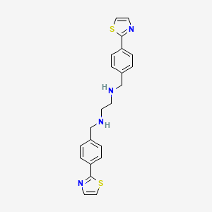N1,N2-Bis(4-(thiazol-2-yl)benzyl)ethane-1,2-diamine chemical structure (CAS 1507370-40-2)