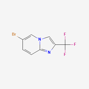 6-Bromo-2-trifluoromethylimidazo[1,2-a]pyridine chemical structure (CAS 150780-40-8)