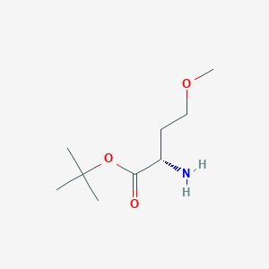 (S)-tert-Butyl 2-amino-4-methoxybutanoate chemical structure (CAS 1508279-70-6)