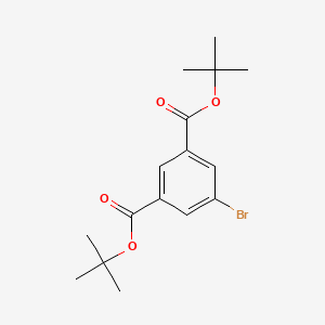 Di-tert-butyl 5-bromoisophthalate chemical structure (CAS 1508304-03-7)