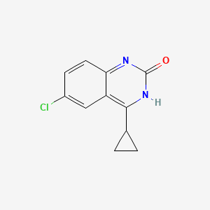 6-Chloro-4-cyclopropylquinazolin-2(1H)-one chemical structure (CAS 150878-36-7)