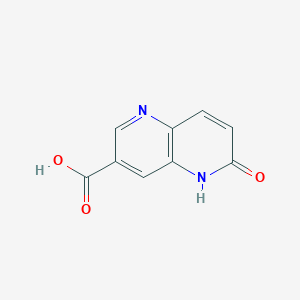 6-Hydroxy-1,5-naphthyridine-3-carboxylic acid chemical structure (CAS 1508822-90-9)