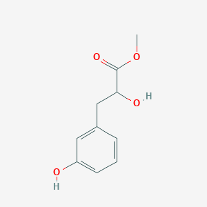 Methyl 2-hydroxy-3-(3-hydroxyphenyl)propanoate chemical structure (CAS 1508892-33-8)