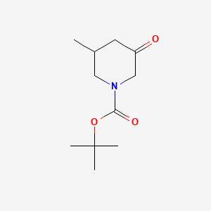 tert-Butyl 3-methyl-5-oxopiperidine-1-carboxylate chemical structure (CAS 1509382-47-1)