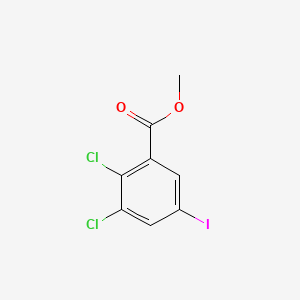Methyl 2,3-dichloro-5-iodobenzoate chemical structure (CAS 1509504-29-3)