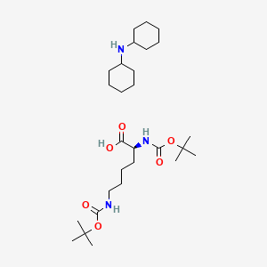 Boc-Lys(Boc)-OH.DCHA chemical structure (CAS 15098-69-8)