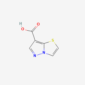 Pyrazolo[3,2-b][1,3]thiazole-7-carboxylic acid chemical structure (CAS 1510356-99-6)