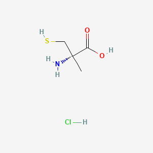 (S)-2-Amino-3-mercapto-2-methylpropanoic acid hydrochloride chemical structure (CAS 151062-55-4)