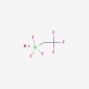 Potassium trifluoro(2,2,2-trifluoroethyl)borate chemical structure (CAS 1510778-85-4)