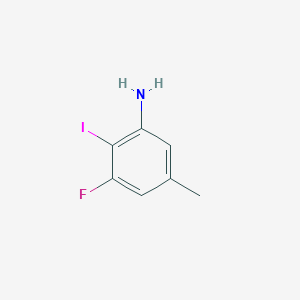 3-Fluoro-2-iodo-5-methylaniline chemical structure (CAS 1510866-71-3)
