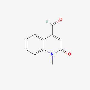1-Methyl-2-oxo-1,2-dihydroquinoline-4-carbaldehyde chemical structure (CAS 15112-98-8)