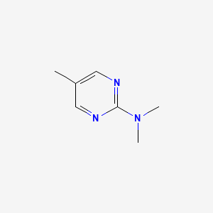 N,N,5-Trimethylpyrimidin-2-amine chemical structure (CAS 1511379-30-8)