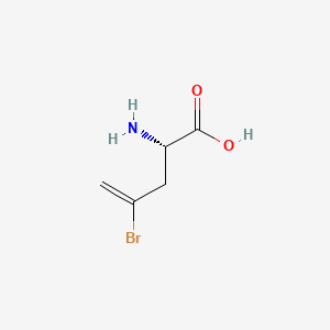 (S)-2-Amino-4-bromopent-4-enoic acid chemical structure (CAS 151144-96-6)