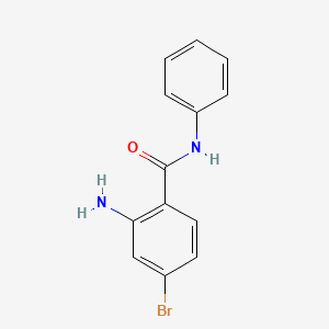 2-Amino-4-bromo-N-phenylbenzamide chemical structure (CAS 1511473-08-7)